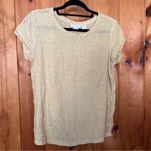 Yellow Linen Top